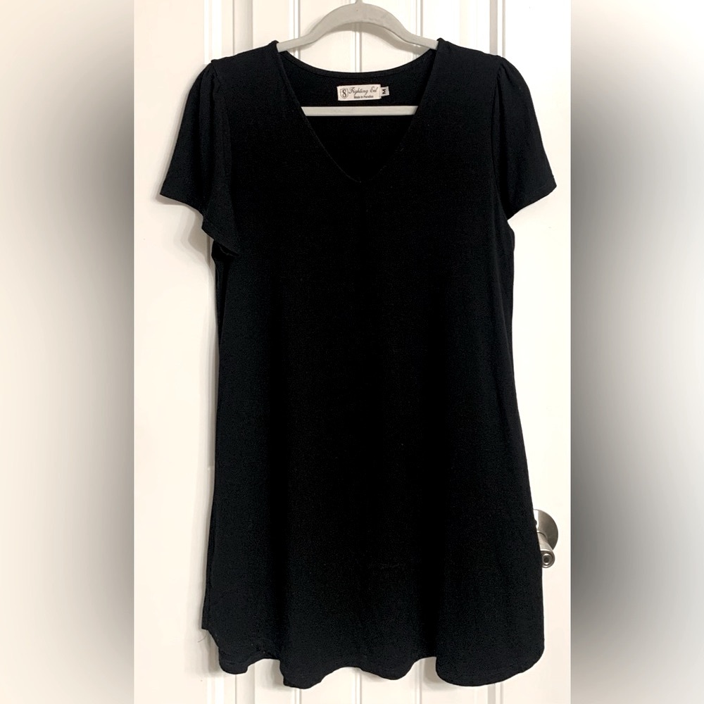 Fighting Eel Short Sleeve Mini Dress